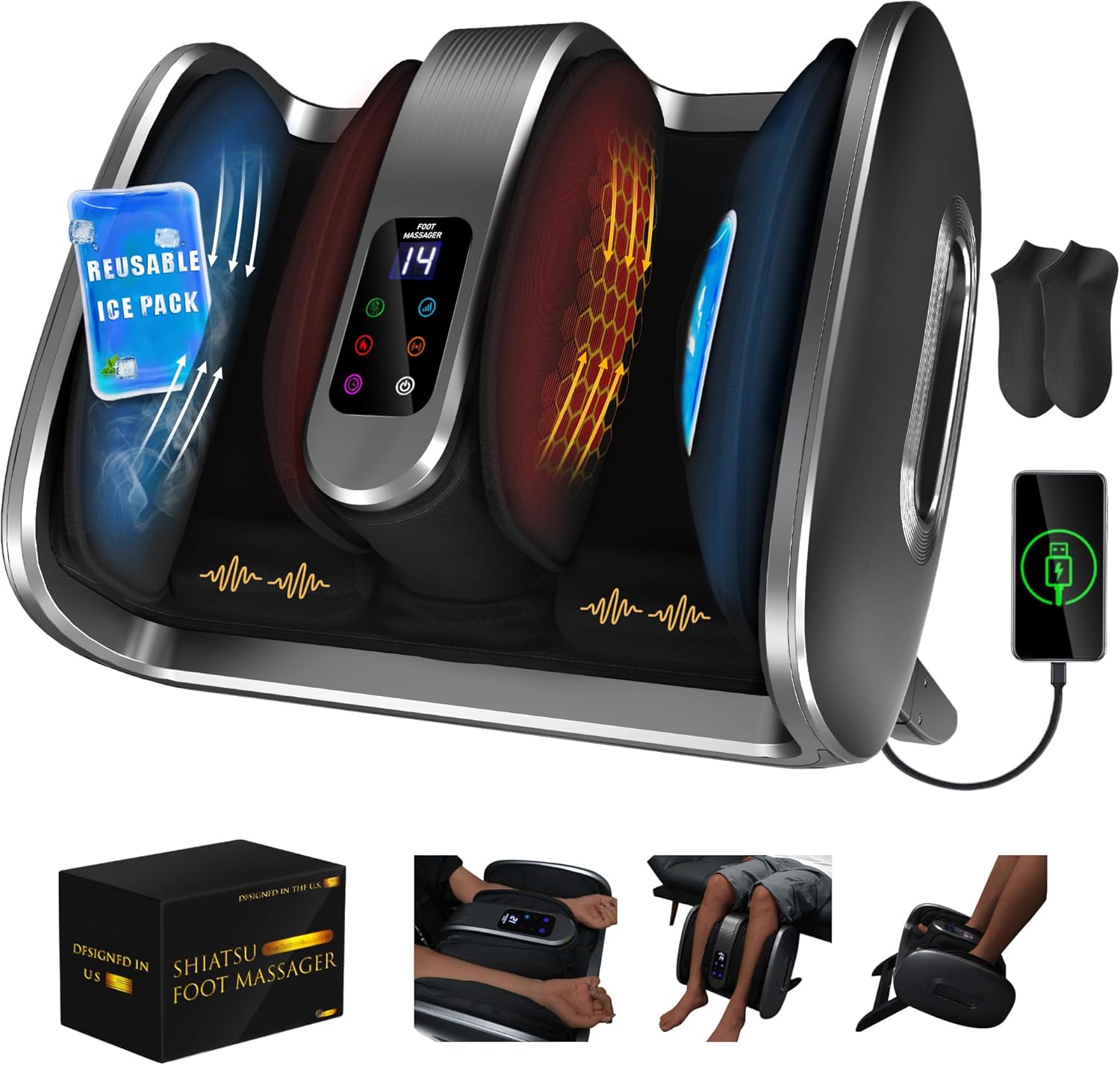 Foot Spa - R Home Use المهنية شياتسو العجن