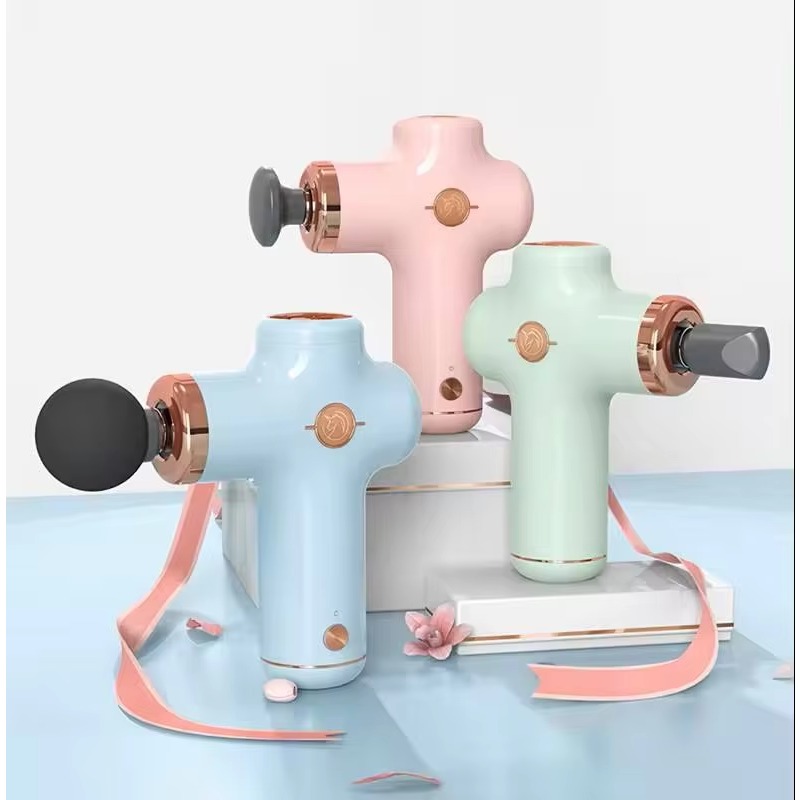 Massage Gun - مسدس تدليك محمول صغير مع 4