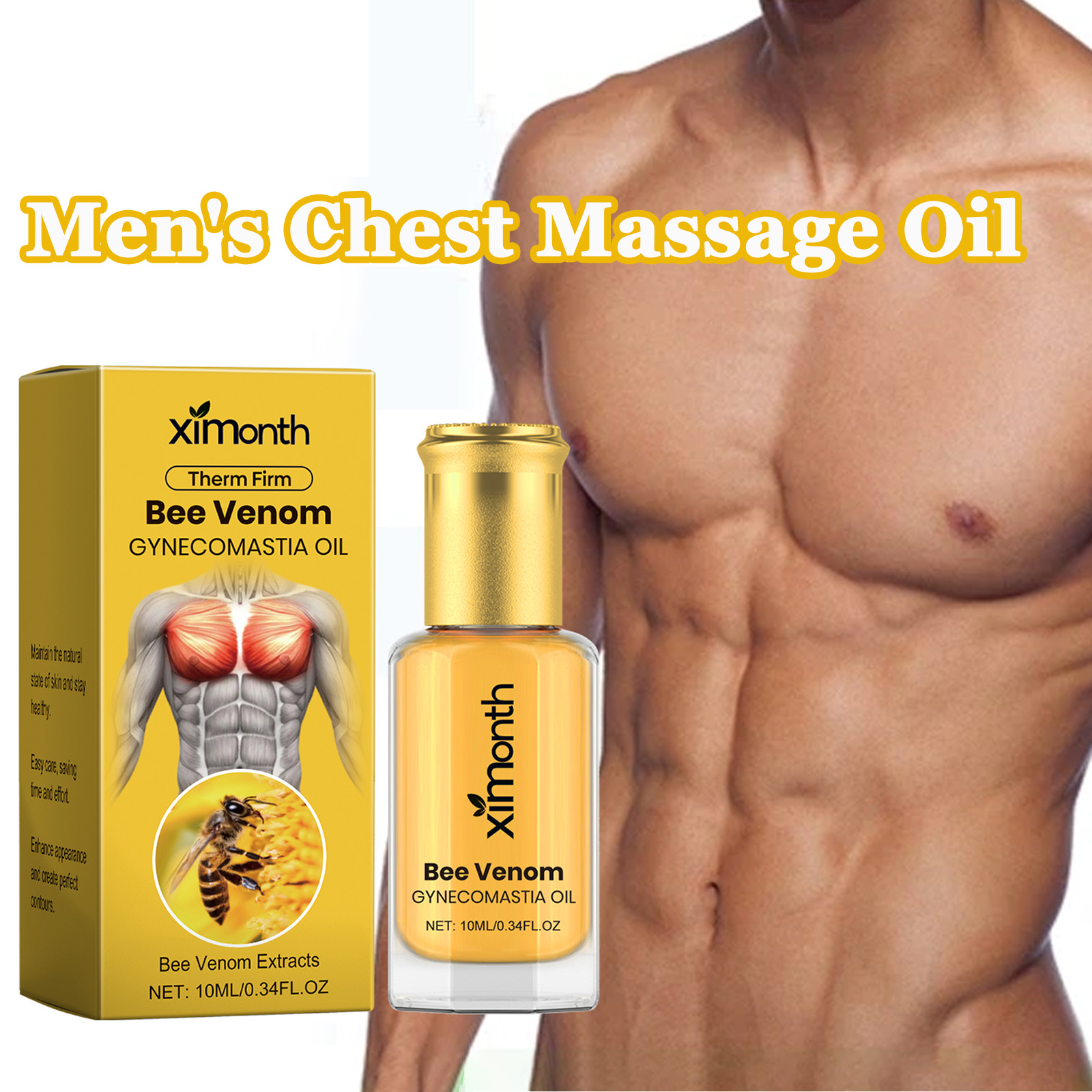 Body Oil - زيت تدليك الصدر للرجال من سم