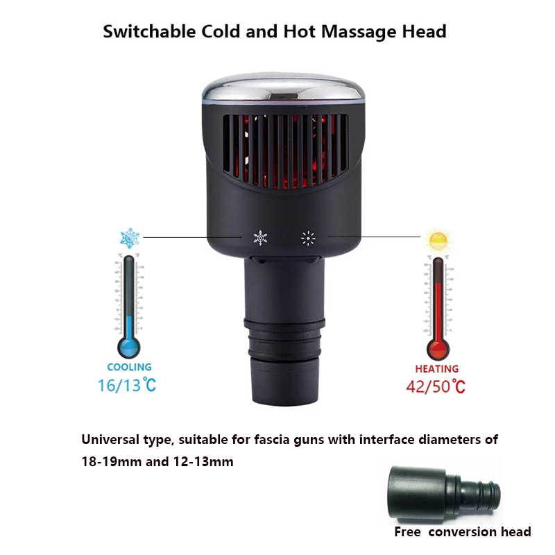 Massage Gun - مسدس تدليك رأس اللفافة ، برد