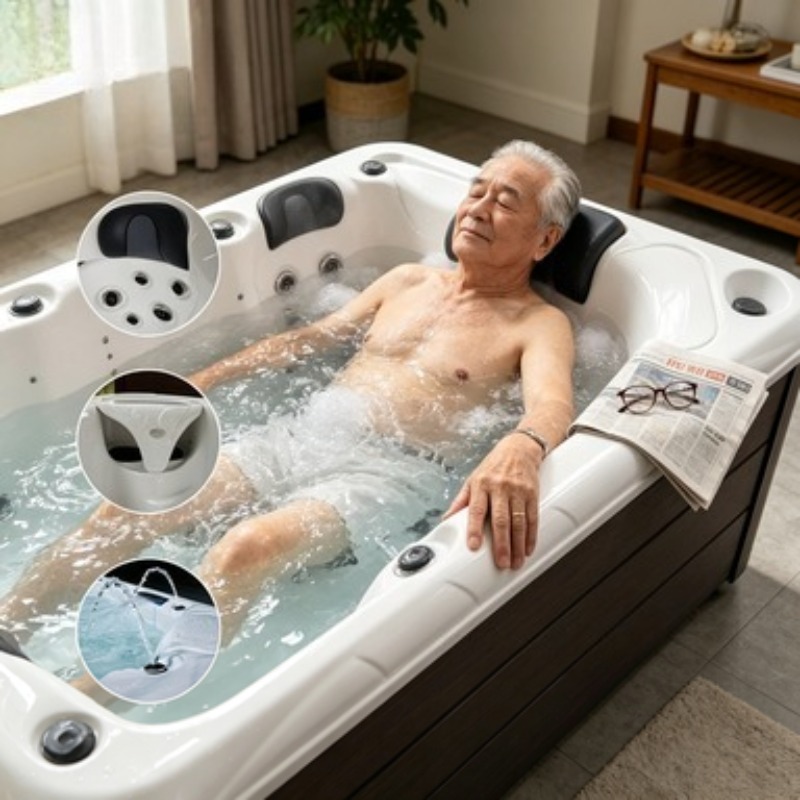Hot Tub - حوض استحمام للتدليك من الأكريليك، جاكوزي