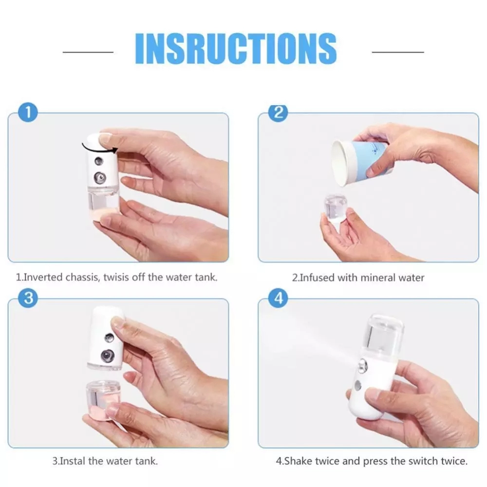 بخاخ نانو للوجه محمول للوجه نا - مراجعة Face Steamer وسعره