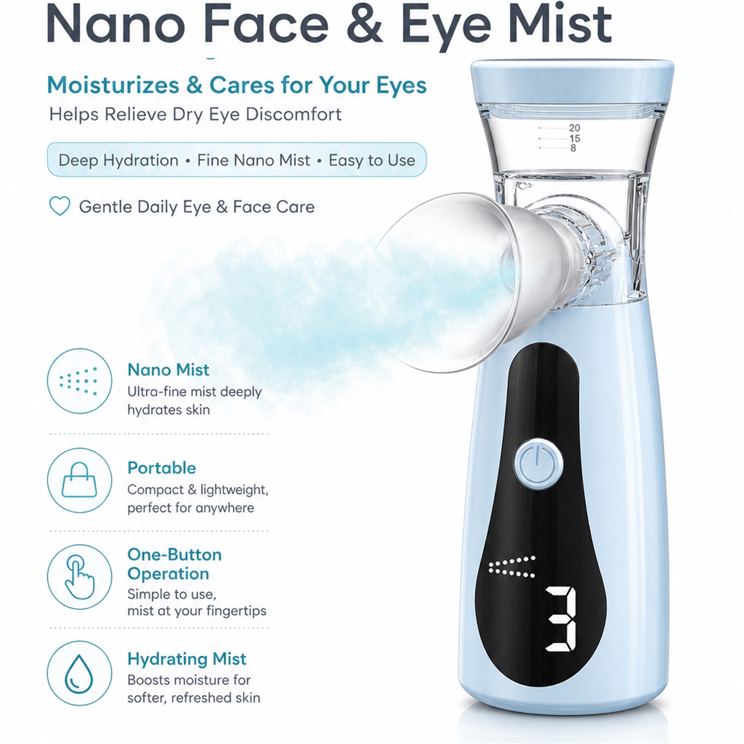 مرطب عين نانو، جهاز تبخير للعي - مراجعة Face Steamer وسعره