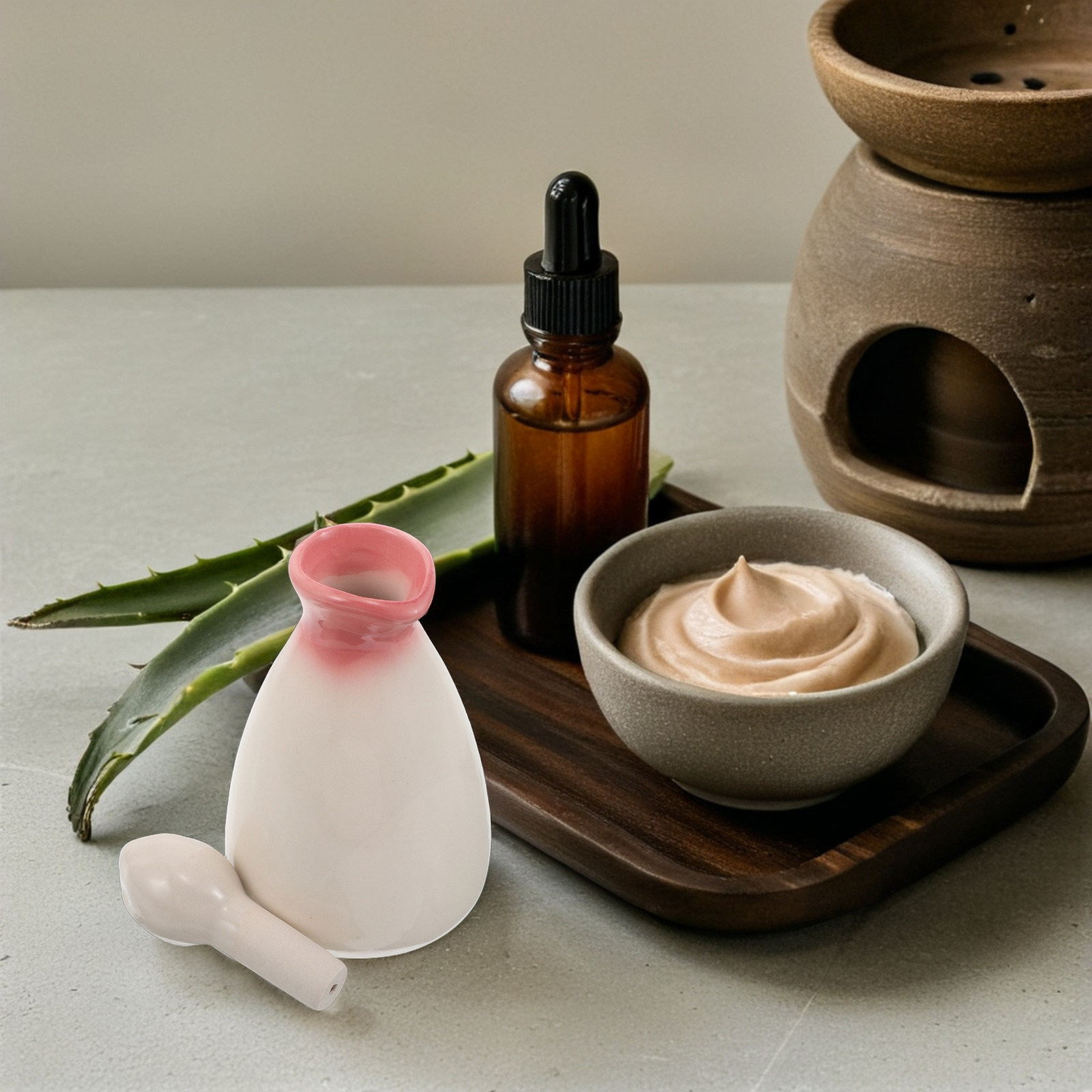 زجاجة زيت عطري سيراميكية سعة 4 - مراجعة Spa Massager وسعره