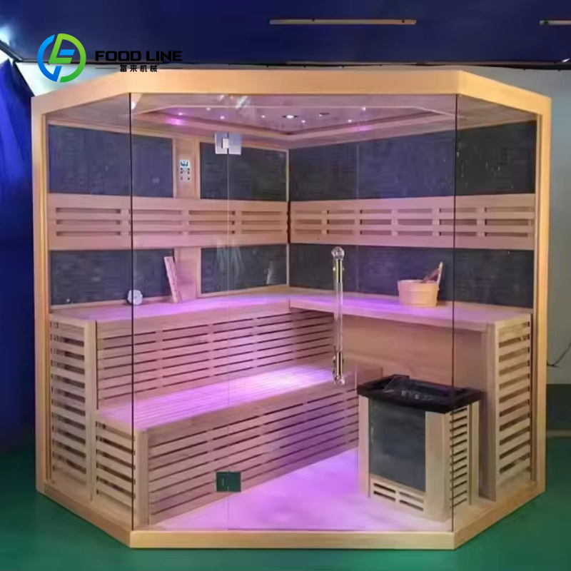 غرفة ساونا خشبية تقليدية مخصصة - مراجعة Spa Wellness Gym وسعره