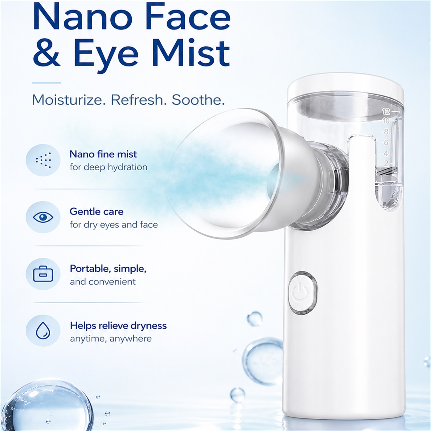 جهاز ترطيب العين بالنانو، بخاخ - مراجعة Face Steamer وسعره