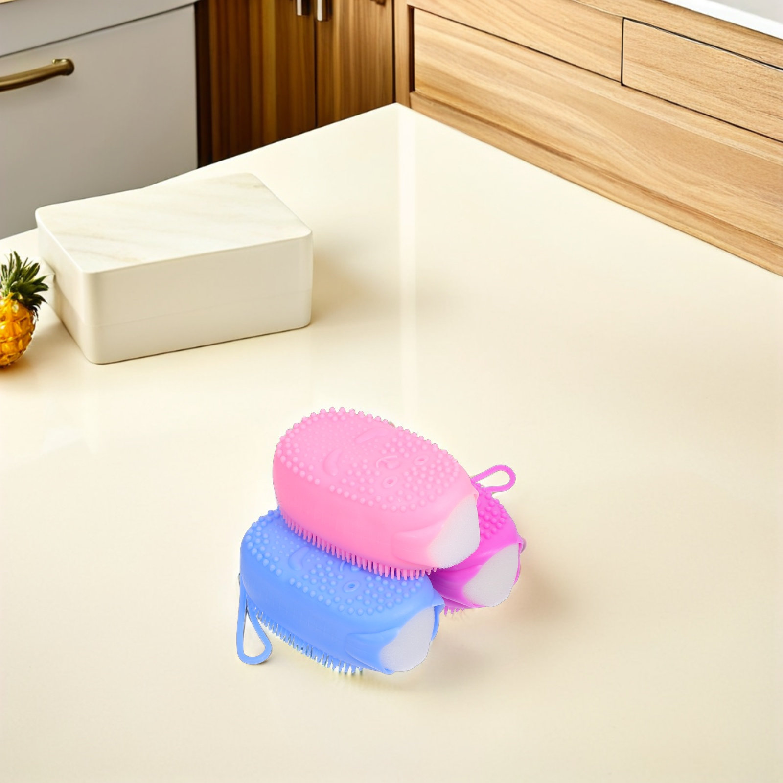 3 قطع من إسفنجة الاستحمام المص - مراجعة Body Brush وسعره
