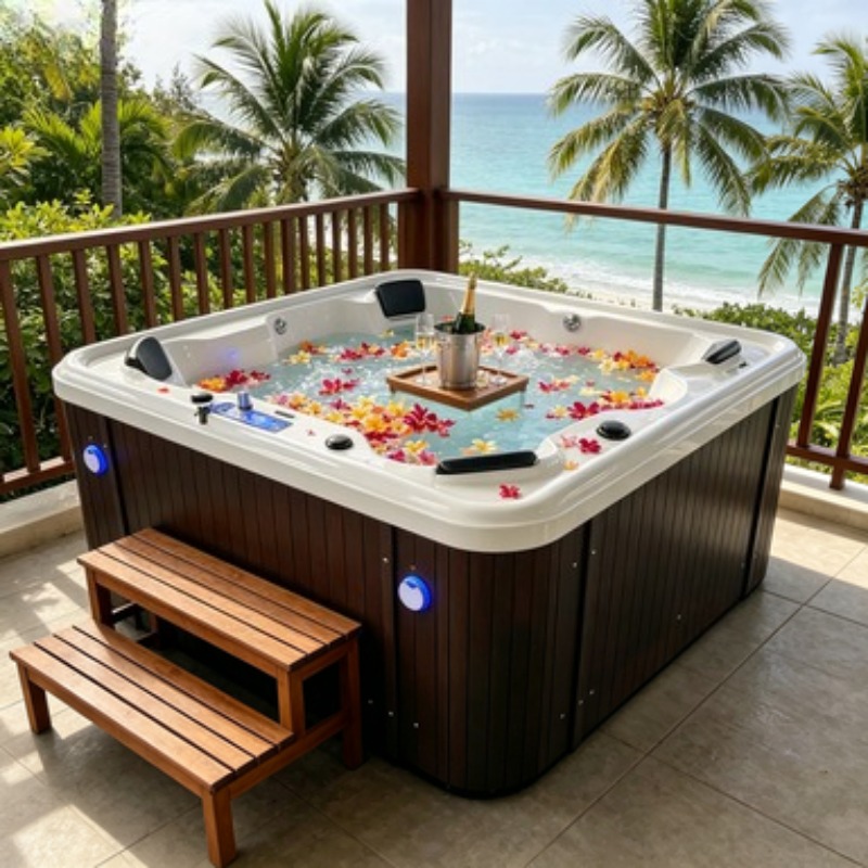 حوض استحمام ساخن أكريليك للتدل - مراجعة Hot Tub وسعره