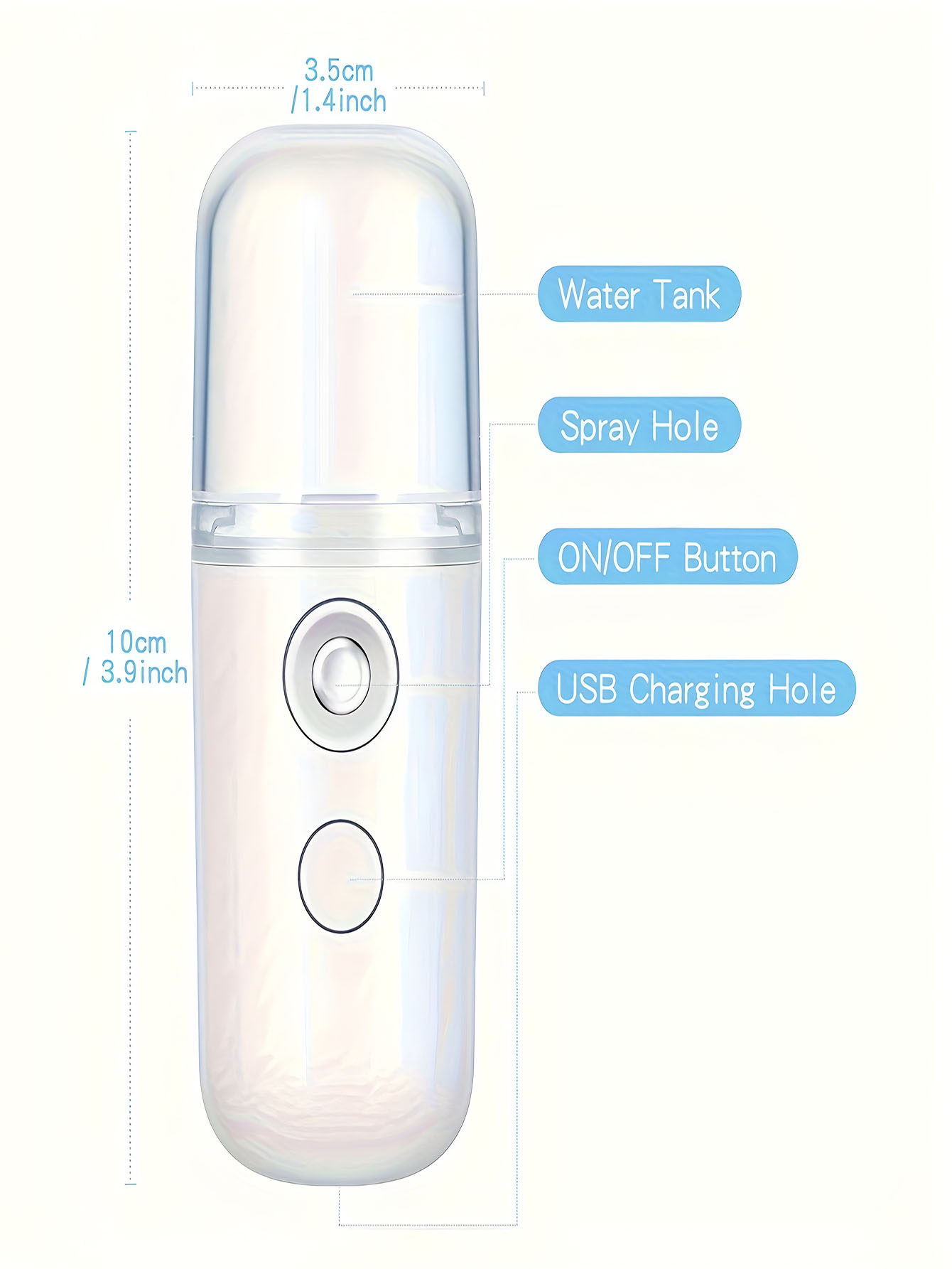 USB ضباب بخاخ الوجه المرطب الب - مراجعة Face Steamer وسعره