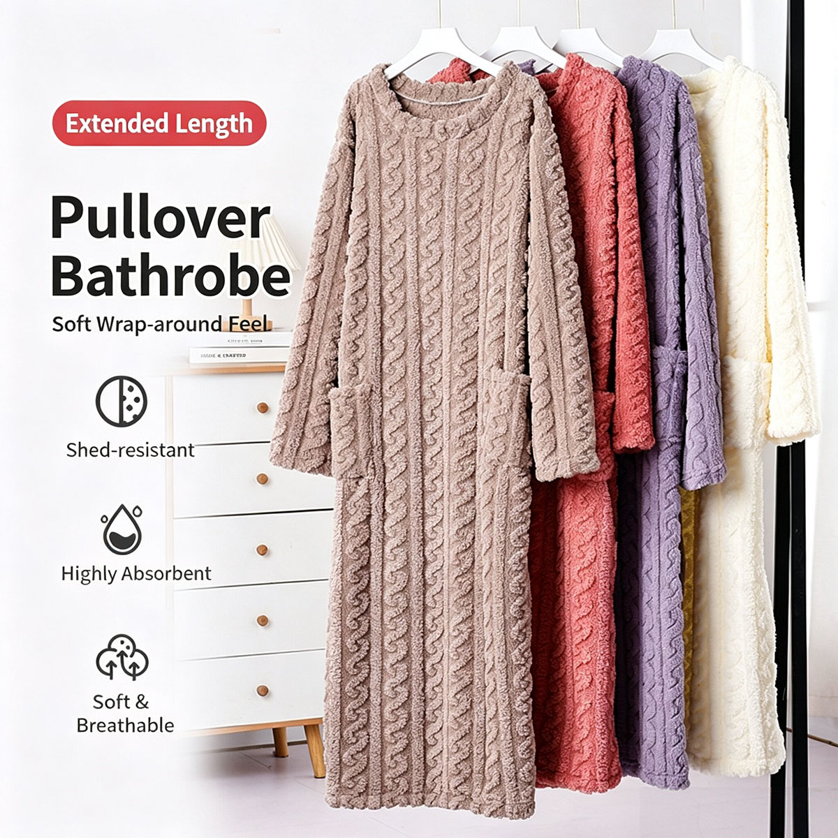 فستان نوم شتوي من المخمل المرج - مراجعة Bathrobe وسعره