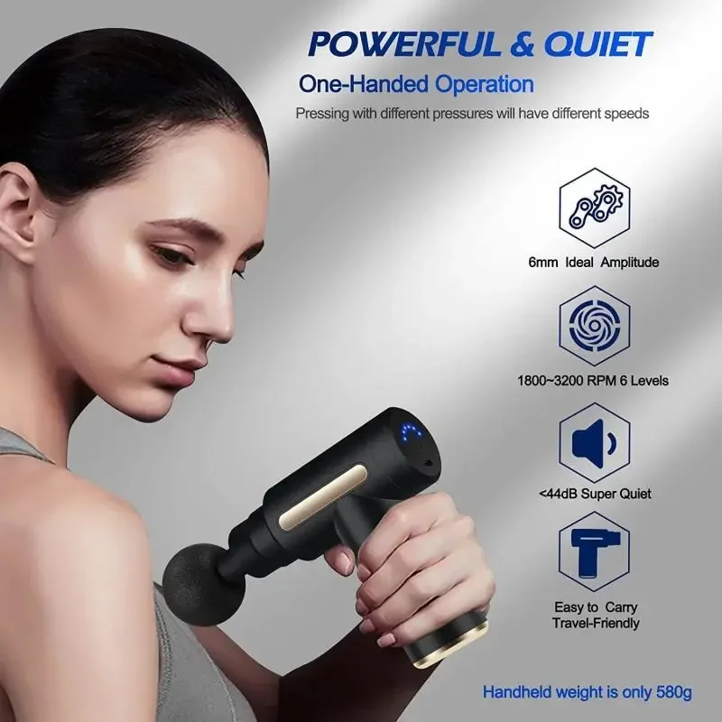 مسدس تدليك اللفافة المحمول مسد - مراجعة Massage Gun وسعره