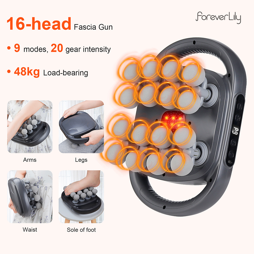 16-رئيس اللفافة بندقية عالية ا - مراجعة Massage Gun وسعره