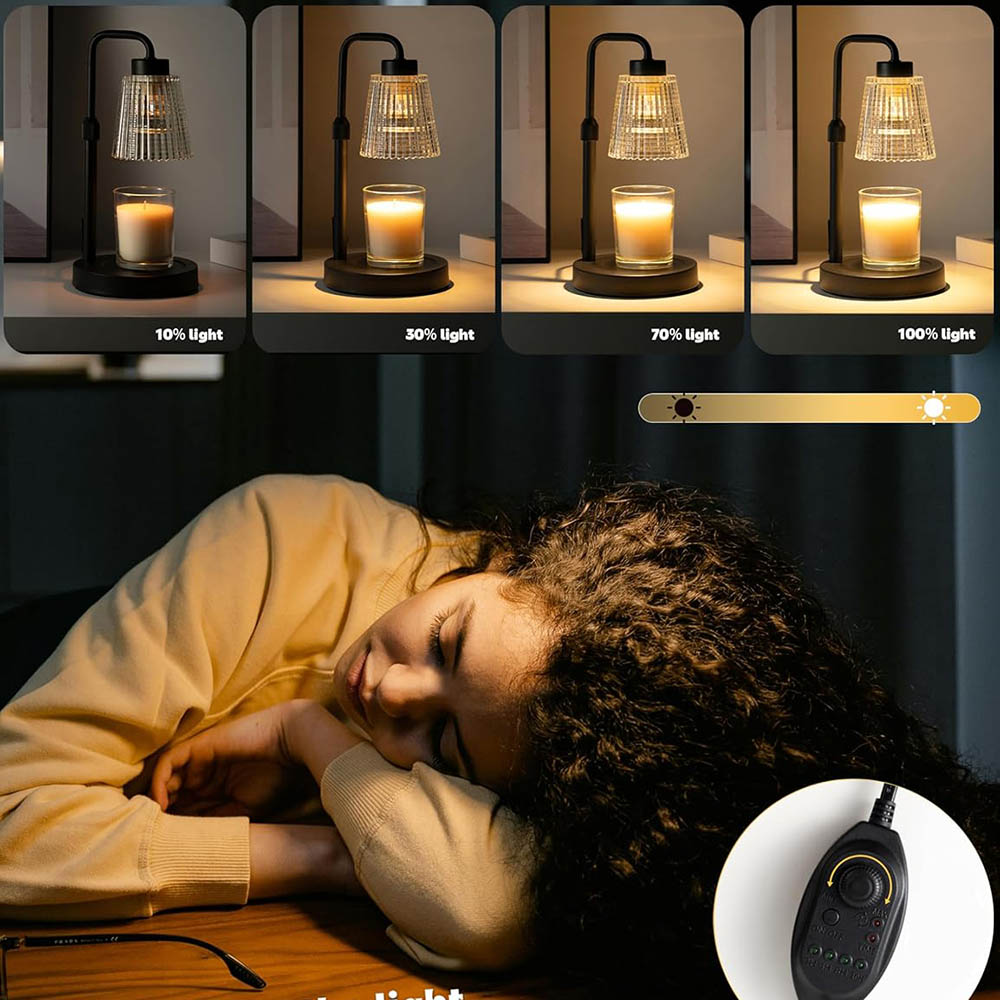 مصباح تسخين الشموع مع مؤقت قاب - مراجعة Wax Warmer وسعره